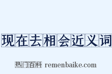 现在去相会近义词是什么意思的图片